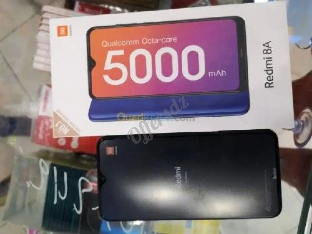 هاتف كرطونة الحالة 10/10من نوع رادمي شاومي redmi xiomi 8A للبيع او التبديل