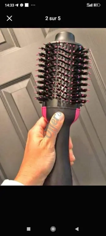 One step 3 en 1 lisseur séchoir brosse chauffante
