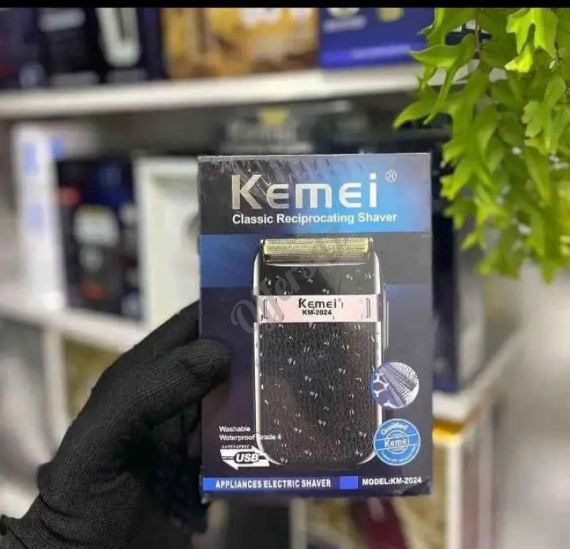 Rasoir électrique original Kemei 2024 rechargeable