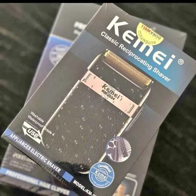 Rasoir électrique original Kemei 2024 rechargeable