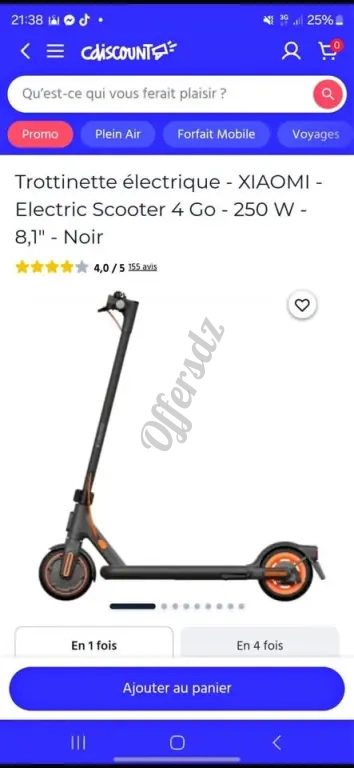 2 trottinettes neuf jamais utilisé