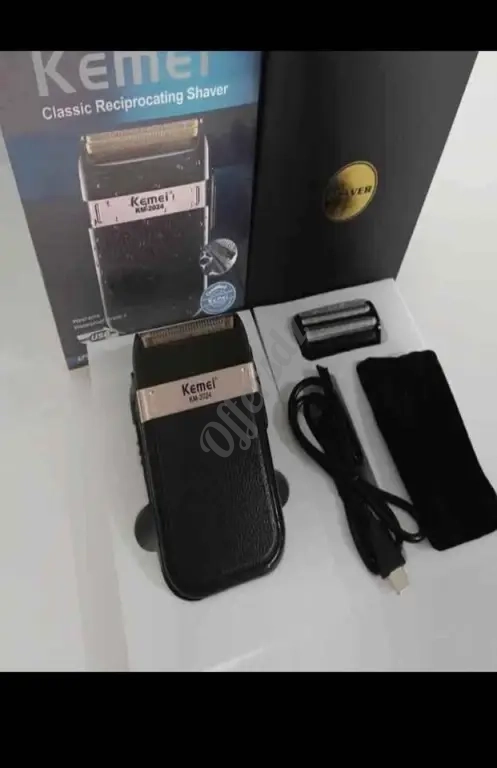 Rasoir électrique original Kemei 2024 rechargeable