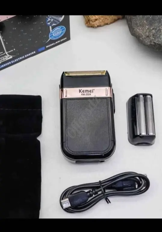 Rasoir électrique original Kemei 2024 rechargeable