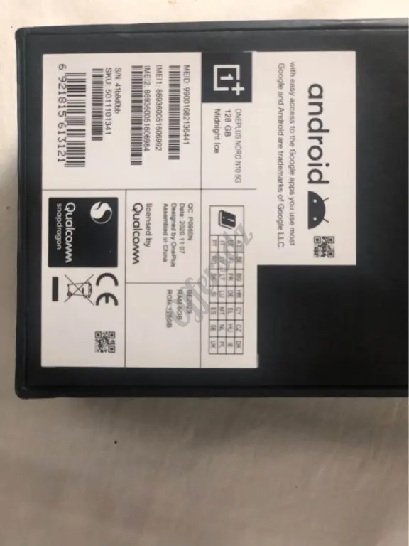 One plus N10 nord 5G 128 Gb